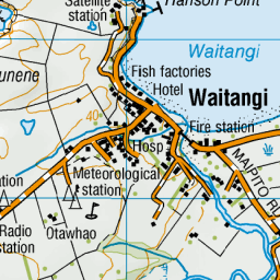 Waitangi New Zealand Map Waitangi, Chatham Islands - Nz Topo Map