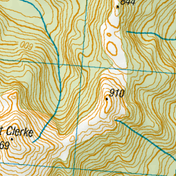Clerke Rocks Map Mount Clerke, Southland - NZ Topo Map