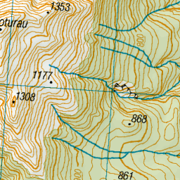 Mount Moturau, Southland NZ Topo Map