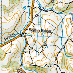 Rolling Ridges, Southland - NZ Topo Map