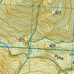 Pyke Gorge, Southland - NZ Topo Map