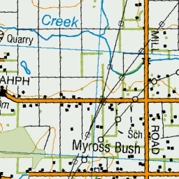 Myross Bush, Southland - NZ Topo Map