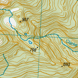 Clarke Creek, West Coast - Nz Topo Map