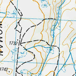 OLD WOMAN RANGE, Otago - NZ Topo Map