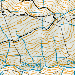 Shingle Creek, Otago - NZ Topo Map