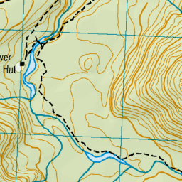 Blowfly Hut, West Coast - NZ Topo Map