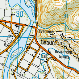 Beaumont Otago NZ Topo Map