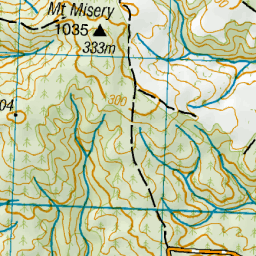 Mount Misery, Otago - NZ Topo Map