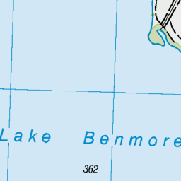 Lake Benmore, Canterbury - NZ Topo Map