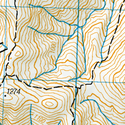 KAKANUI MOUNTAINS, Otago - NZ Topo Map