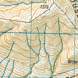 MOORHOUSE RANGE, Canterbury - NZ Topo Map