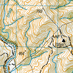 Shagger Map Shag Stream, Canterbury - NZ Topo Map