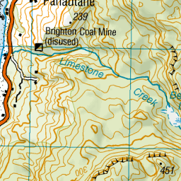 West Coast Topographic Map Bessons Dam, West Coast - Nz Topo Map