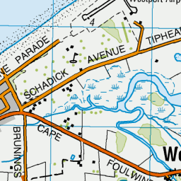 Westport, West Coast - NZ Topo Map