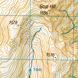 Goat Hill, West Coast - NZ Topo Map