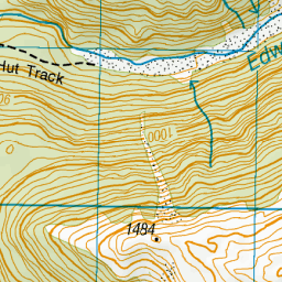 Edwards River, Canterbury - NZ Topo Map