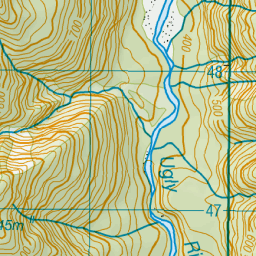 Ugly Rivers Ugly River, West Coast - NZ Topo Map