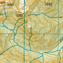 Mount Inaccessible, Tasman - NZ Topo Map