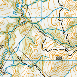 Pahau River, Canterbury - NZ Topo Map