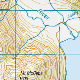 Mount McCabe, Canterbury - NZ Topo Map