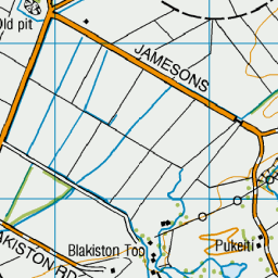 Pukeiti, Canterbury - NZ Topo Map