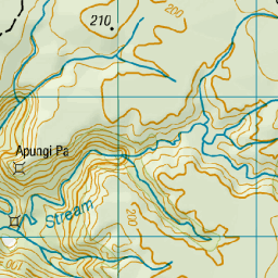 Apungi Pa, Northland - NZ Topo Map