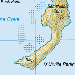 D'Urville Peninsula, Marlborough - NZ Topo Map