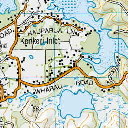 Kerikeri Inlet, Northland - NZ Topo Map