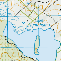 Lake Humuhumu, Northland - NZ Topo Map