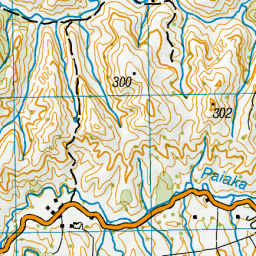 Pakaraka Map Paiaka Stream, Taranaki - NZ Topo Map