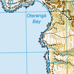 Oteranga Bay, Wellington - NZ Topo Map