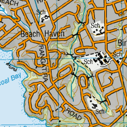 Beach Haven Auckland Map Beach Haven, Auckland - Nz Topo Map