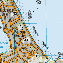 Omaha Beach Nz Map Eastern Beach, Auckland - Nz Topo Map