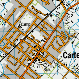 Map Of Carterton Nz Carterton, Wellington - Nz Topo Map