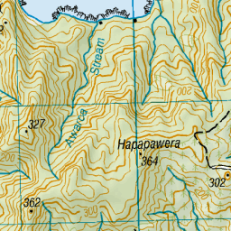 Awaroa Stream, Waikato - NZ Topo Map