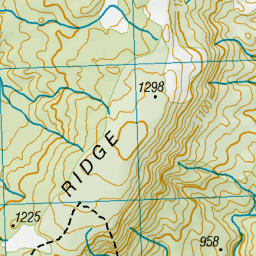 Ohutu Color OHUTU RIDGE, Manawatu-Wanganui - NZ Topo Map