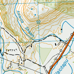 Awaroa Stream, Waikato - NZ Topo Map