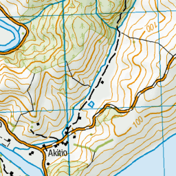 Akitio, Manawatu-Wanganui - NZ Topo Map