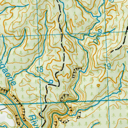 Mangaone River, Hawke's Bay - NZ Topo Map