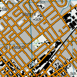 HASTINGS, Hawke's Bay - NZ Topo Map