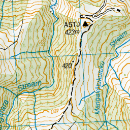 Mangakotukutuku Stream, Gisborne - NZ Topo Map