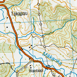 Makarika Stream, Gisborne - NZ Topo Map